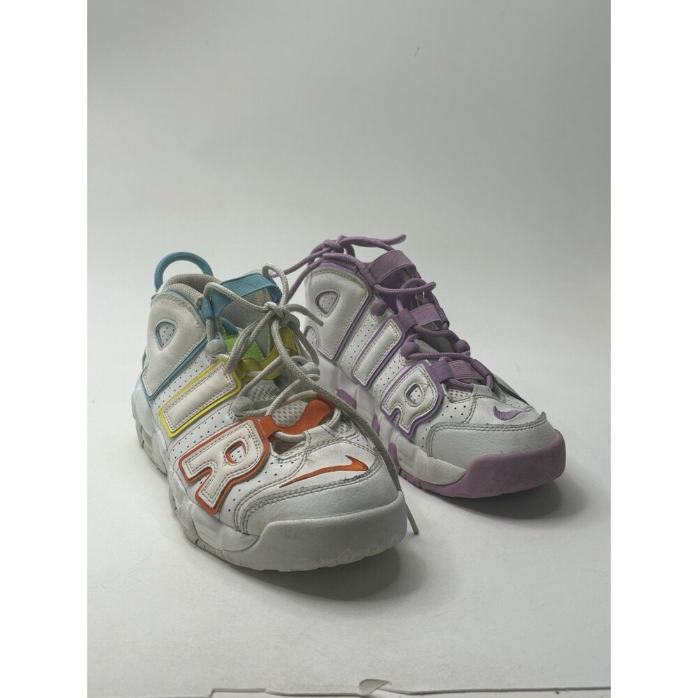 Nike Air More Uptempo GS 5.5Y Mismatched Pair Pink Foam / Multi-Color